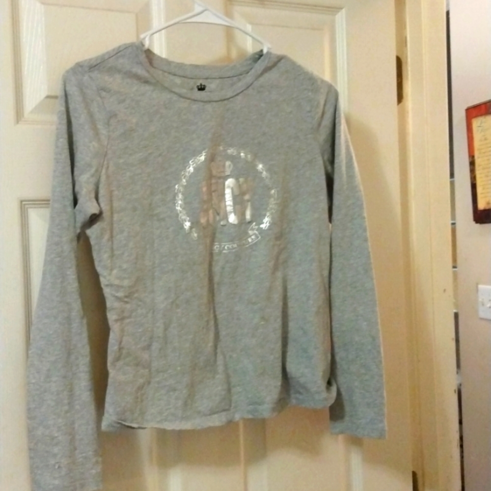 Adriana's closet like new gray long sleeve shirt JUICY BY JUICY COUTURE